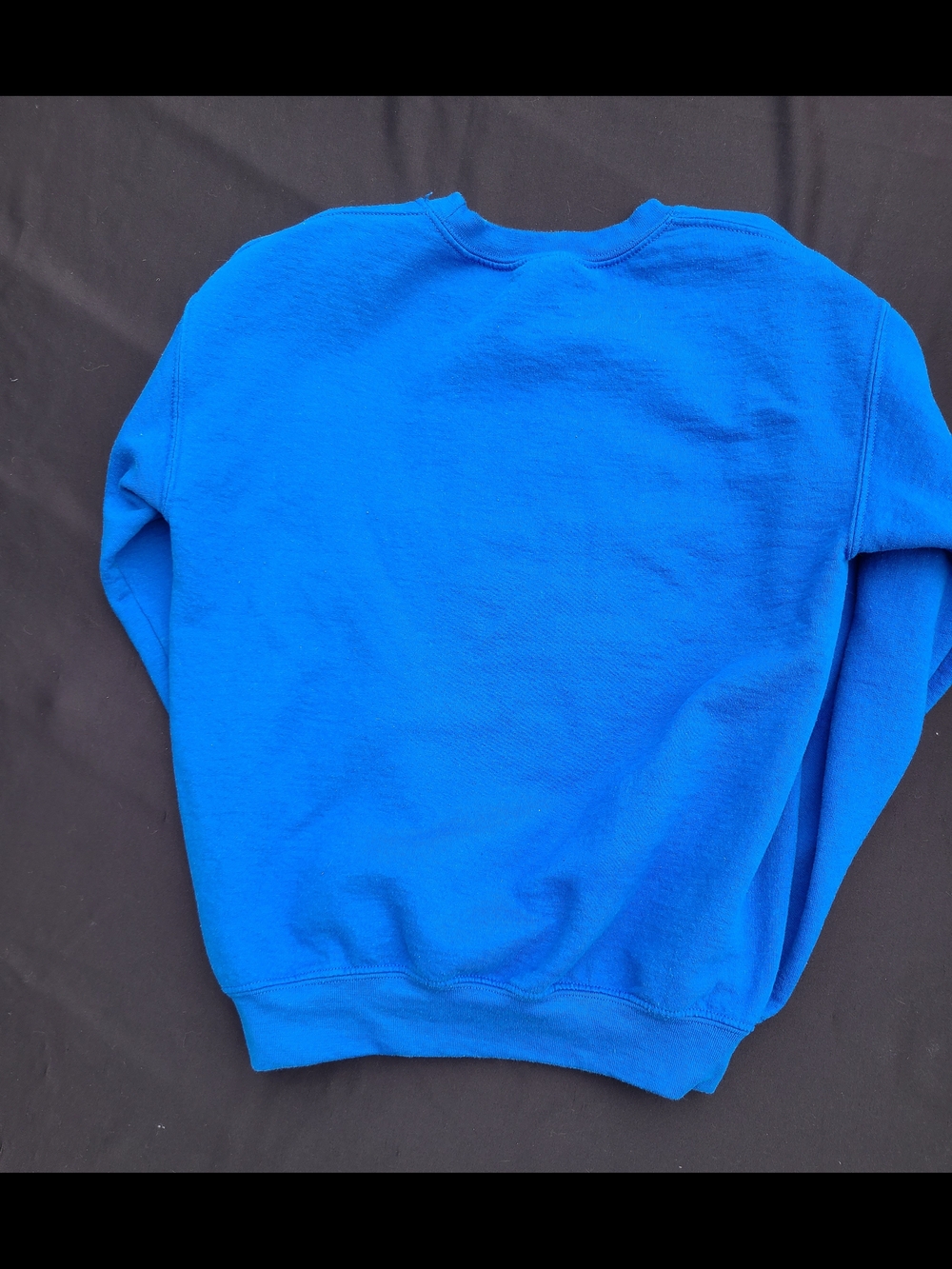 Gildan Bright Blue Graphic Crewneck Sweatshirt - Picture 3 of 5